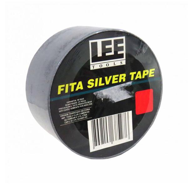 Fita Silver Tape Cinza 50 Metros Leetools