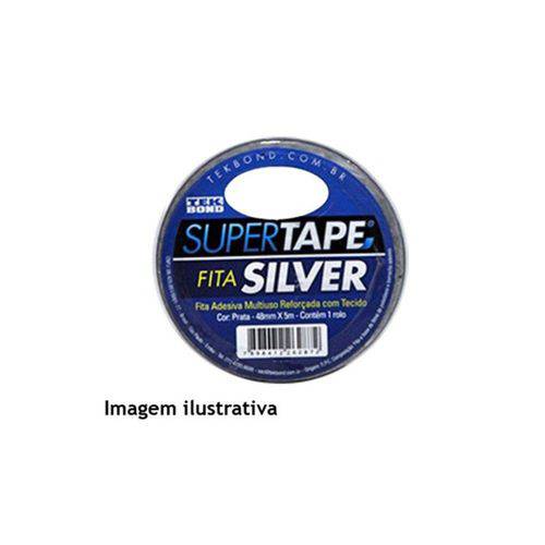 Fita Super Tape Prata 48mmx5mm
