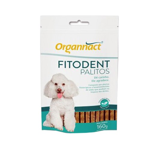 Fitodent Palitos 160g Sache Organnact Higiene Oral Cães