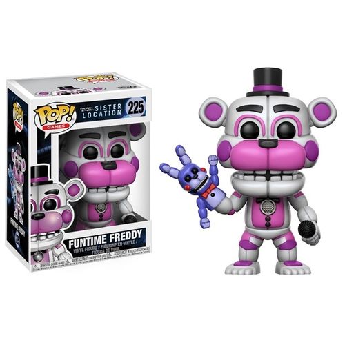 Tudo sobre 'Five Nights At Freddy's Sister Location - Boneco Pop Funko Funtime Freddy 225'