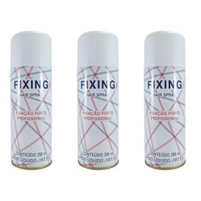 Fixing Hair Spray Fortíssimo 250ml - Kit com 03