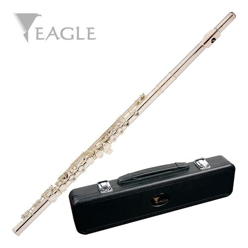 Flauta Eagle Fl-03s Prateada Transversal Dó Br
