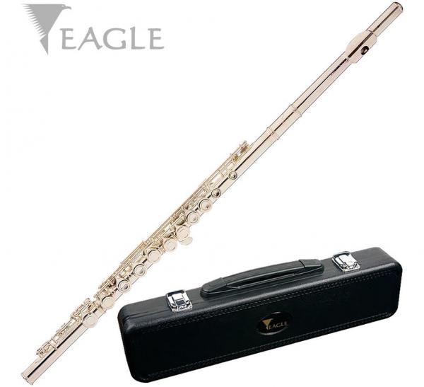 Flauta Eagle Fl-03s Prateada Transversal Dó Br