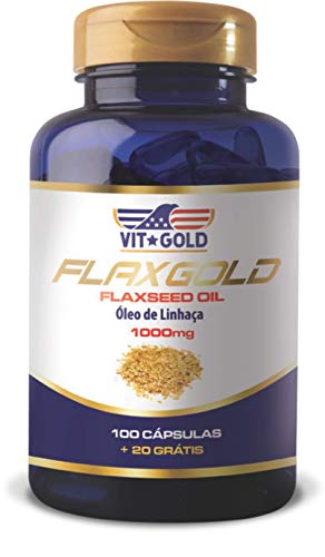 Flaxgold Óleo de Linhaça 100 Cápsulas - Vit Gold