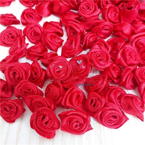 Flor de Rococó Vermelho - 40 Peças