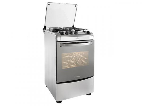 Tudo sobre 'Fogão 4 Bocas Electrolux Chef 52SPX Inox - Acendimento Automático'