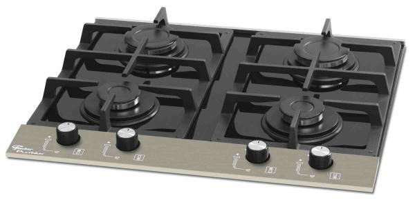 Fogão Cooktop 4Q Platinium Vidro Preto Fischer