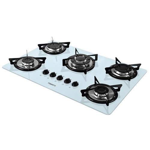 Fogão Cooktop 5 Bocas Esmaltado Branco V500tc Fogatti