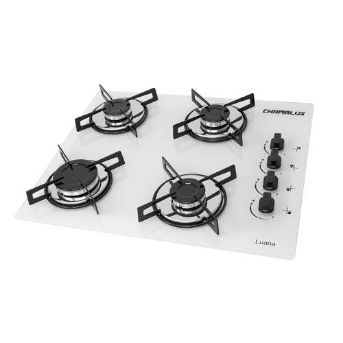 Fogao Cooktop Chamalux 4b Branco Gás Natural