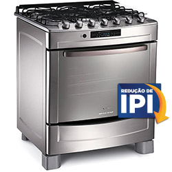 Tudo sobre 'Fogão de Piso Gourmand 5 Bocas BF976BR Inox 110V - Brastemp'