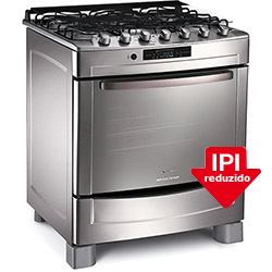 Fogão de Piso Gourmand 5 Bocas BF976BR Inox 110V - Brastemp