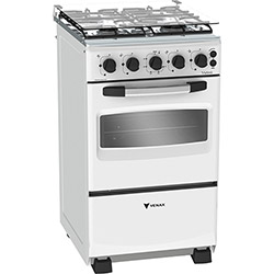 Fogão de Piso Modelo 432-V BCO Vetrô 4 Bocas Top Grill Branco