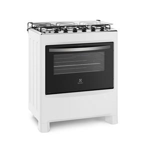 Fogão Electrolux 5 Bocas 76SBC com Grafismos em Alto Relevo - Branco