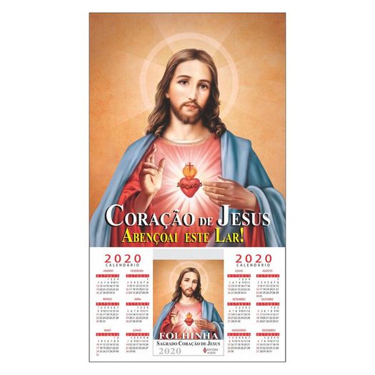 Folhinha 2020 do Sagrado Coração de Jesus 4127 Vozes