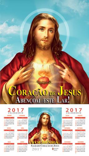 Folhinha do Sagrado Coraçao de Jesus 2017 - Vozes