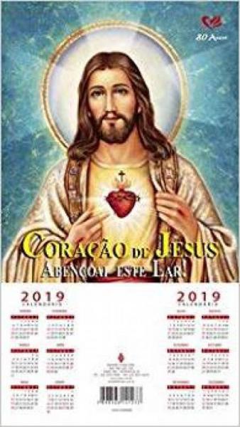 Folhinha do Sagrado Coracao de Jesus 2019 - Vozes