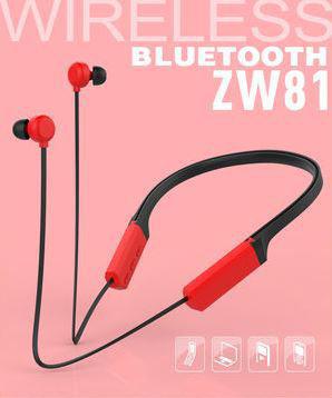 Fone Bluetooth Vermelho Zw-81 - Exbom