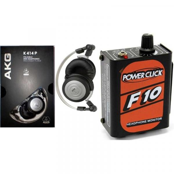Tudo sobre 'Fone de Ouvido AKG K414 P com Bolsa + Amplificador para Fones Power Click F10'