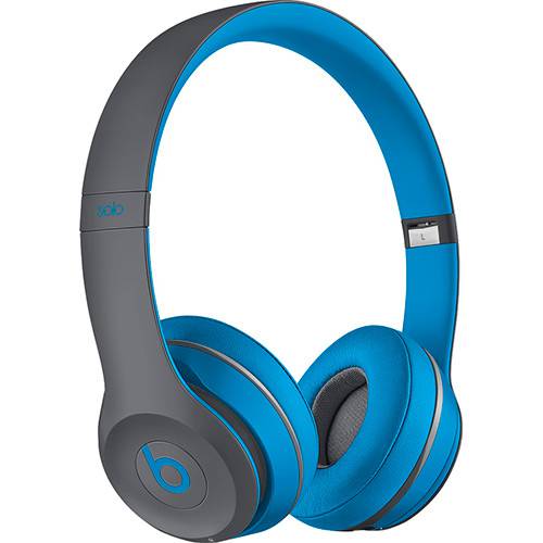 Fone de Ouvido Beats Solo 2 Wireless Headphone Azul e Cinza