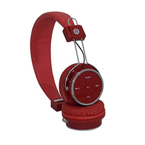 Fone de Ouvido Bluetooth 3.0 SD CARD P2 e Radio FM Vermelho B-05