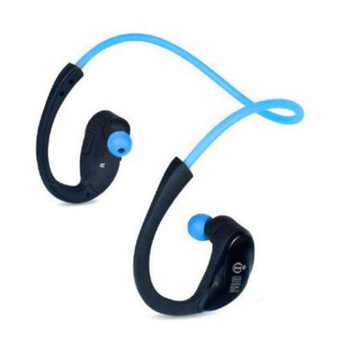Fone de Ouvido Bluetooth 4.1 Esportivo Azul Hbt-200