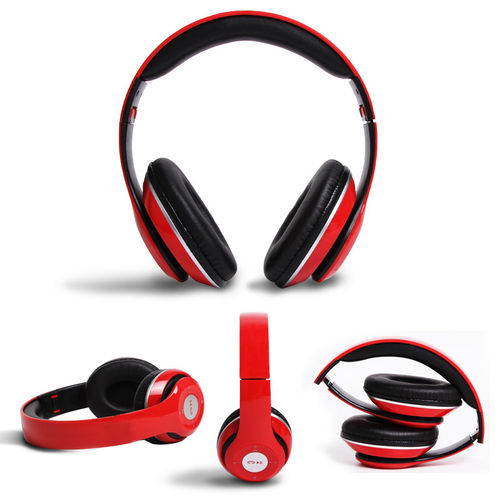 Fone de Ouvido Bluetooth Fm Headset Fashion Inova Vermelho N-p15