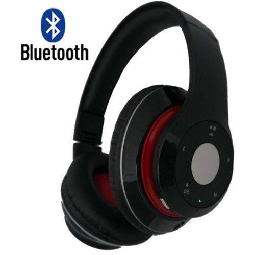 Fone de Ouvido Bluetooth Fm Stereo Radio Card Sd Kp-363 Knup