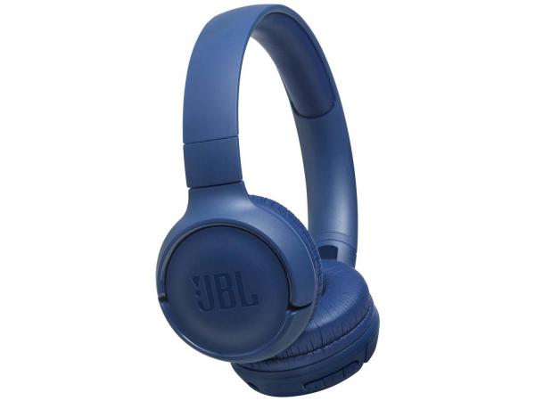 Fone de Ouvido Bluetooth JBL com Microfone Azul - T500BT