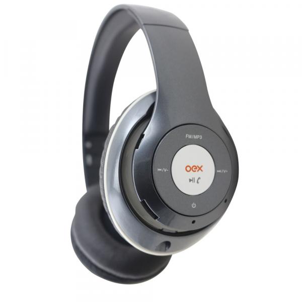 Fone de Ouvido Bluetooth OEX Headset Balance HS301 - Cinza