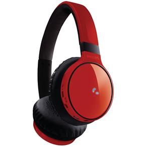 Fone de Ouvido Bluetooth Sem Fio Vermelho - PHILIPS SHB9100RD/00