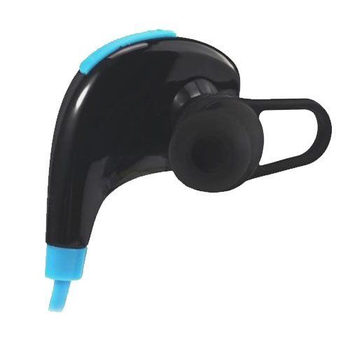 Fone de Ouvido Bluetooth Sport Azul e Preto
