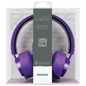 Fone de Ouvido com Microfone Integrado Edicao Shibuya Shl5205/10 Roxo Philips
