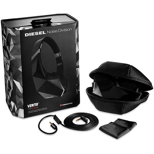 Fone de Ouvido Diesel Vektr On-Ear Headphones - Preto - Monster