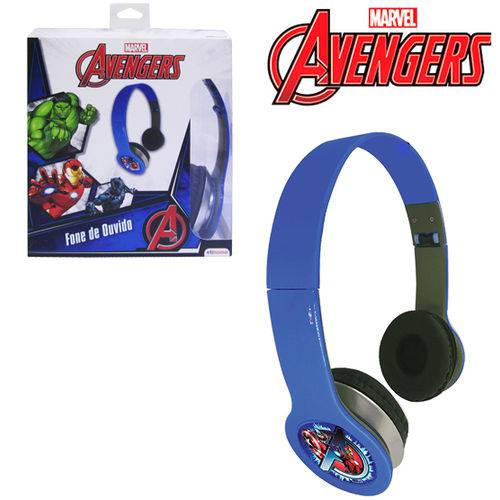 Fone de Ouvido Dobrável Vingadores/Avengers na Caixa 8531507