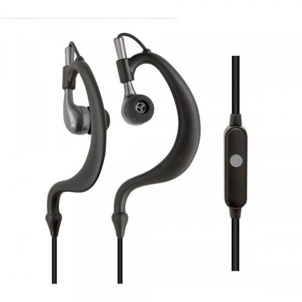Fone de Ouvido Esportivo Tipo Auricular Prata, à Prova de Transpiração com Microfone - TARGUS