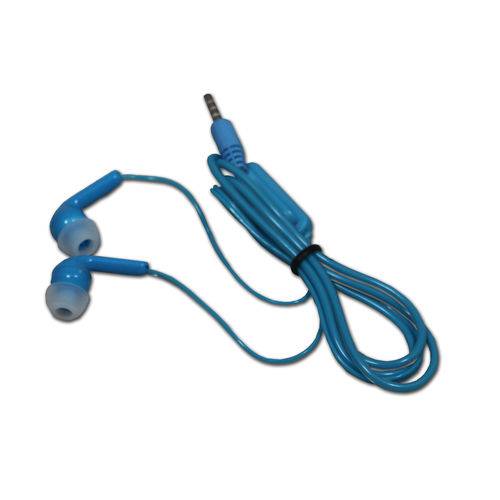 Fone de Ouvido Estéreo Intra Auricular Conexão P2 P/ Celular Azul