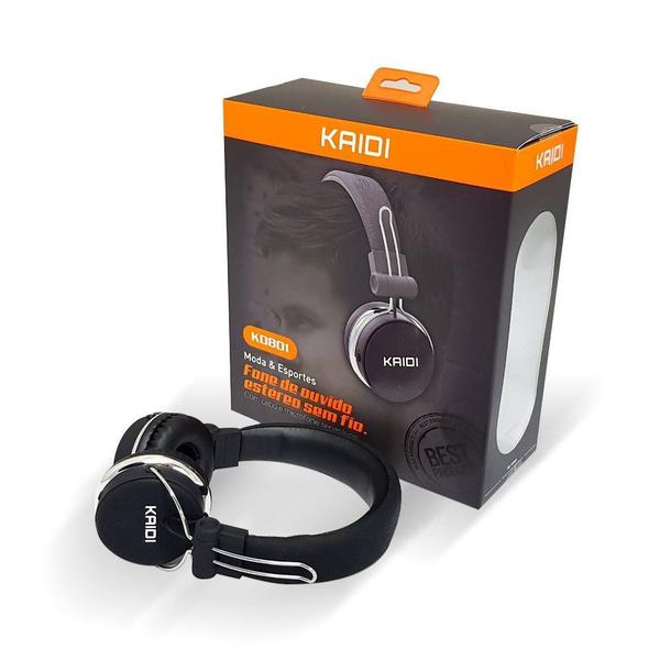 Fone de Ouvido Estéreo Sem Fio Bluetooth Kd801 - Kaidi