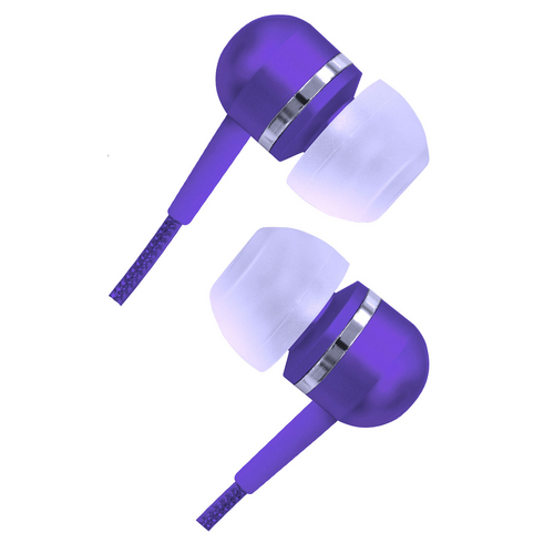 Fone de Ouvido Estéreo Tipo Earphone com Isolamento Acústico COBY CVEM79 - Roxo