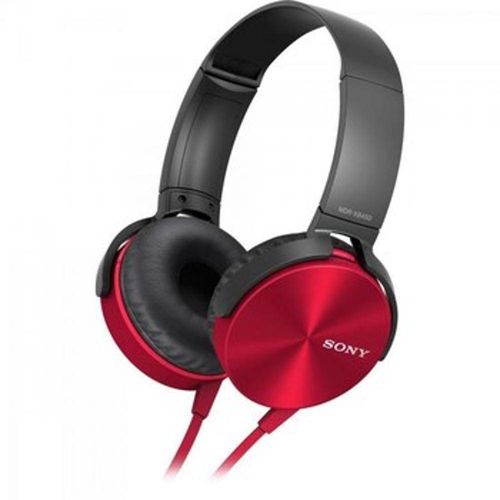 Fone de Ouvido Extra Bass Preto/Vermelho Sony