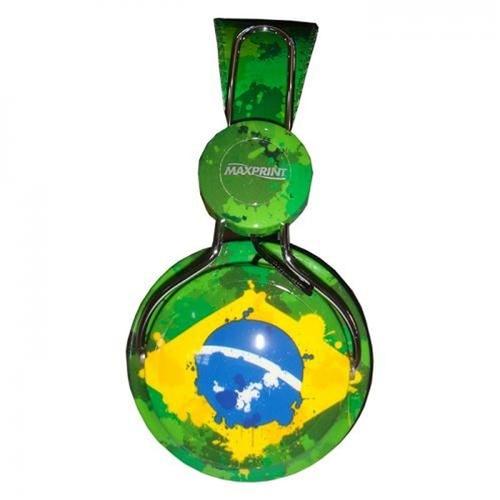 Tudo sobre 'Fone de Ouvido Headphone Bandeira do Brasil - Maxprint'