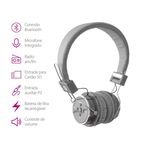 Fone de Ouvido Headphone Bluetooth Boas Cinza para Motorola Moto e 2