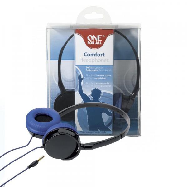 Fone de Ouvido Headphone One For All Azul Comfort Sv5333