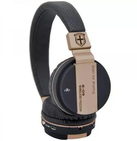 Fone de Ouvido Headphone Sem Fio Bluetooth Micro Sd Radio Fm B-11 - Preto