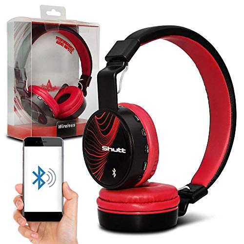 Tudo sobre 'Fone de Ouvido Headphone Wireless Shutt Wave Sem Fio Bluetooth P2 Sd Rádio Fm Mp3 Vermelho'