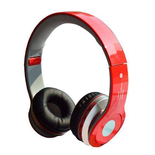 Fone de Ouvido Headset Bluetooth Tm-460 Vermelho