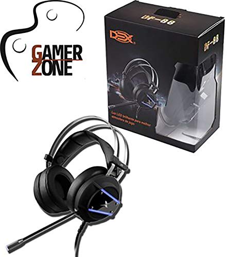 Fone de Ouvido Headset Gamer P2/ USB Cabo Nylon DEX DF-88
