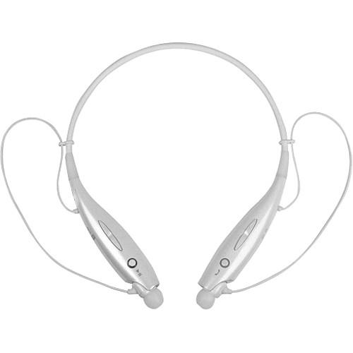Fone de Ouvido Headset Sem Fio Bluetooth Flexível Branco