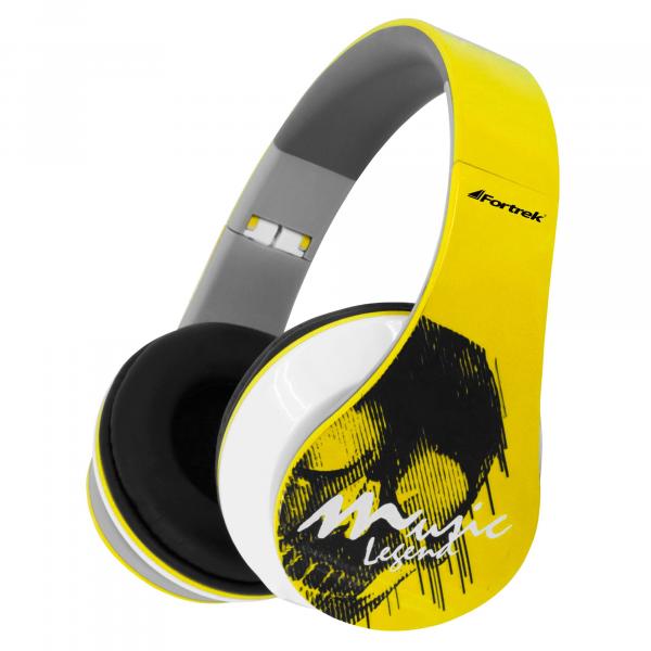 Fone de Ouvido HP-901YL Radical Beat Amarelo - Fortrek