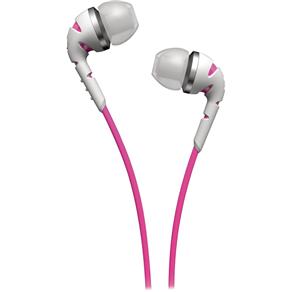 Fone de Ouvido Intra-Auricular O.Neill Tread Resistente a Impactos e Cabo que não Embaraça SHO2300WT/00 Rosa/Branco PHILIPS