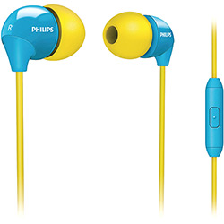 Fone de Ouvido Intra-auricular Philips SHE3575YB/10 Amarelo e Azul - Philips